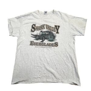 Everglades National Park Shark Valley Alligator Graphic T Shirt Mens L